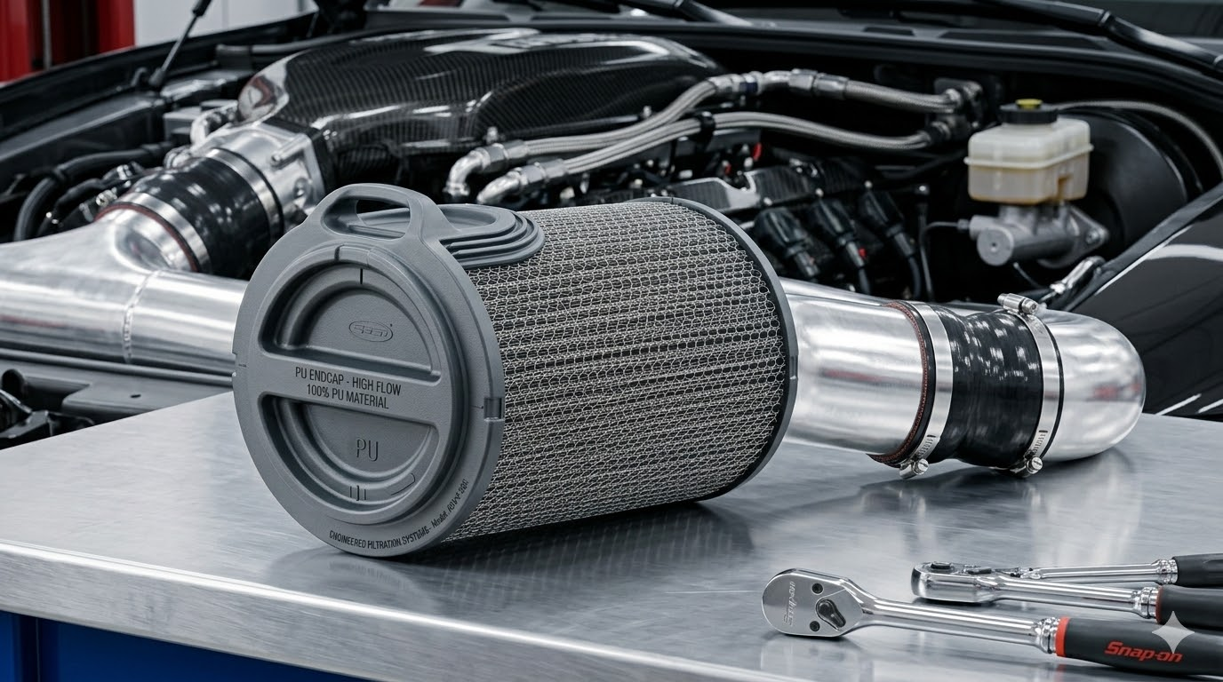 AI生成的结构功能类聚氨酯部件应用示意图